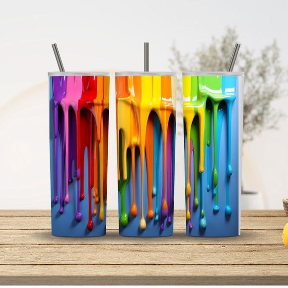 STAINLESS STEEL TUMBLER 20 OZ - Picture 1 of 7